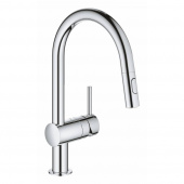 Смеситель для кухни GROHE Minta с выдвижным изливом, хром (32321002) — фото, характеристики, купить в NOVOCHERKASSK-CLIMBO