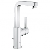 Смеситель для раковины GROHE Lineare с донным клапаном и высоким изливом, 23296000 — фото, характеристики, купить в NOVOCHERKASSK-CLIMBO