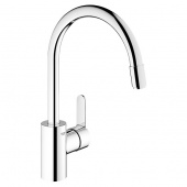 Смеситель для кухни GROHE Eurostyle Cosmopolitan с выдвижным изливом, 31126002 — фото, характеристики, купить в NOVOCHERKASSK-CLIMBO