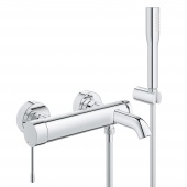 Смеситель для ванны GROHE Essence+ с душевым гарнитуром, 33628001 — фото, характеристики, купить в NOVOCHERKASSK-CLIMBO