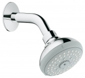 Верхний душ с кронштейном GROHE Tempesta Classic, 4 режима, диаметр 100 мм, 27870000 — фото, характеристики, купить в NOVOCHERKASSK-CLIMBO