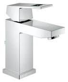 Смеситель для раковины GROHE Eurocube с донным клапаном и ограничением расхода воды, 2312700E — фото, характеристики, купить в NOVOCHERKASSK-CLIMBO