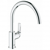 Смеситель для кухни GROHE BauCurve, высокий излив, хром (31231000) — фото, характеристики, купить в NOVOCHERKASSK-CLIMBO