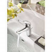 Смеситель для раковины GROHE Eurostyle new с донным клапаном, хром (33558003) — фото, характеристики, купить в NOVOCHERKASSK-CLIMBO
