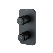 Встраиваемый смеситель с двумя выходами с управлением Push Control, черный матовый, Slide, IDDIS — фото, характеристики, купить в NOVOCHERKASSK-CLIMBO