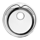 Мойка, нержавеющая сталь, полированная, D490, Suno S, IDDIS, SUN49P0i77 — фото, характеристики, купить в NOVOCHERKASSK-CLIMBO