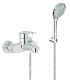 Смеситель для ванны GROHE Europlus с душевым гарнитуром, 33547002 — фото, характеристики, купить в NOVOCHERKASSK-CLIMBO