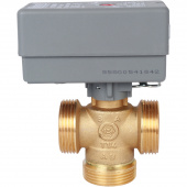 STOUT Компактный 3-Ходовой зональный клапан, сервопривод 230V, с кабелем 1м., НР 1 1/4" — фото, характеристики, купить в NOVOCHERKASSK-CLIMBO