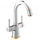 Смеситель для раковины GROHE Grandera с донным клапаном и поворотным изливом, 21107IG0 — фото, характеристики, купить в NOVOCHERKASSK-CLIMBO