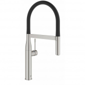Смеситель для кухни GROHE Essence с профессиональной лейкой, поворотный излив, суперсталь (30294DC0) — фото, характеристики, купить в NOVOCHERKASSK-CLIMBO