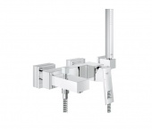 Смеситель для ванны GROHE Eurocube с душевым гарнитуром, 23141000 — фото, характеристики, купить в NOVOCHERKASSK-CLIMBO