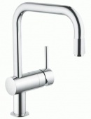 Смеситель для кухни GROHE Minta с выдвижным U-изливом, 32067000 — фото, характеристики, купить в NOVOCHERKASSK-CLIMBO