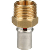 STOUT Переходник с наружной резьбой 3/4"x16 для металлопластиковых труб прессовой — фото, характеристики, купить в NOVOCHERKASSK-CLIMBO