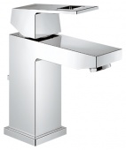 Смеситель для раковины GROHE Eurocube с донным клапаном и низким изливом, 23127000 — фото, характеристики, купить в NOVOCHERKASSK-CLIMBO