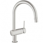 Смеситель для кухни GROHE Minta с выдвижным C-изливом, 32321DC0 — фото, характеристики, купить в NOVOCHERKASSK-CLIMBO