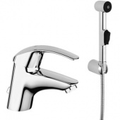 Смеситель для раковины GROHE Eurosmart с цепочкой и гигиеническим душем, 23124000 — фото, характеристики, купить в NOVOCHERKASSK-CLIMBO