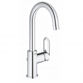 Смеситель для раковины GROHE BauLoop с донным клапаном, L-Size, хром (23763000) — фото, характеристики, купить в NOVOCHERKASSK-CLIMBO