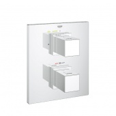 Термостат для душа GROHE Grohtherm Cube с переключателем (верхняя монтажная часть), 19959000 — фото, характеристики, купить в NOVOCHERKASSK-CLIMBO