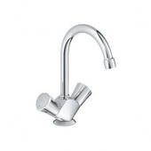 Смеситель для раковины GROHE Costa L с донным клапаном и высоким С-изливом, 21375001 — фото, характеристики, купить в NOVOCHERKASSK-CLIMBO