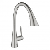 Смеситель для кухни GROHE Zedra New с профессиональной лейкой (3 режима), суперсталь (32294DC2) — фото, характеристики, купить в NOVOCHERKASSK-CLIMBO