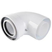 RCA-8610-010090 Отвод конденсационный угол 90гр. D60/100 — фото, характеристики, купить в NOVOCHERKASSK-CLIMBO
