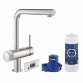 Смеситель для кухни GROHE Blue Pure Minta, суперсталь (30382DC0) — фото, характеристики, купить в NOVOCHERKASSK-CLIMBO