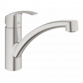 Смеситель для кухни GROHE Eurosmart с низким изливом, суперсталь (33281DC2) — фото, характеристики, купить в NOVOCHERKASSK-CLIMBO