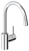 Смеситель для кухни GROHE Concetto с выдвижным высоким изливом, 32663001 — фото, характеристики, купить в NOVOCHERKASSK-CLIMBO