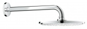 Верхний душ с кронштейном GROHE Rainshower Cosmopolitan Metal, диаметр 210 мм, с ограничением расхода воды, 26062000 — фото, характеристики, купить в NOVOCHERKASSK-CLIMBO
