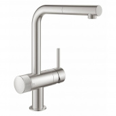 Смеситель для кухни GROHE Blue Pure Minta с функцией очистки водопроводной воды, суперсталь (31721DC0) — фото, характеристики, купить в NOVOCHERKASSK-CLIMBO