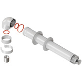 RCA-6010-210900 Комплект дымохода СТАНДАРТ 60/100 - 900мм  хомут в комплекте + втулка D60 L-50 — фото, характеристики, купить в NOVOCHERKASSK-CLIMBO