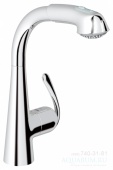 Смеситель для кухни GROHE Zedra с выдвижным изливом/лейкой, 32553000 — фото, характеристики, купить в NOVOCHERKASSK-CLIMBO