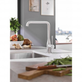 Смеситель для кухни GROHE Essence+ с высоким изливом, суперсталь (30269DC0) — фото, характеристики, купить в NOVOCHERKASSK-CLIMBO