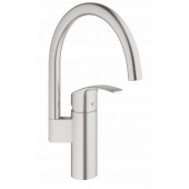 Смеситель для кухни GROHE Eurosmart c высоким изливом, суперсталь (33202DC2) — фото, характеристики, купить в NOVOCHERKASSK-CLIMBO