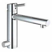 Смеситель для кухни GROHE Concetto со средним изливом с запорным вентилем, 31209001 — фото, характеристики, купить в NOVOCHERKASSK-CLIMBO