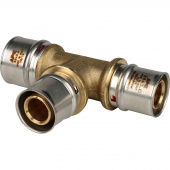 STOUT Тройник переходной 32х26х26 для металлопластиковых труб прессовой (SFP-0005-322626) — фото, характеристики, купить в NOVOCHERKASSK-CLIMBO