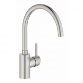 Смеситель для кухни GROHE Concetto New с высоким изливом, суперсталь (32661DC3) — фото, характеристики, купить в NOVOCHERKASSK-CLIMBO