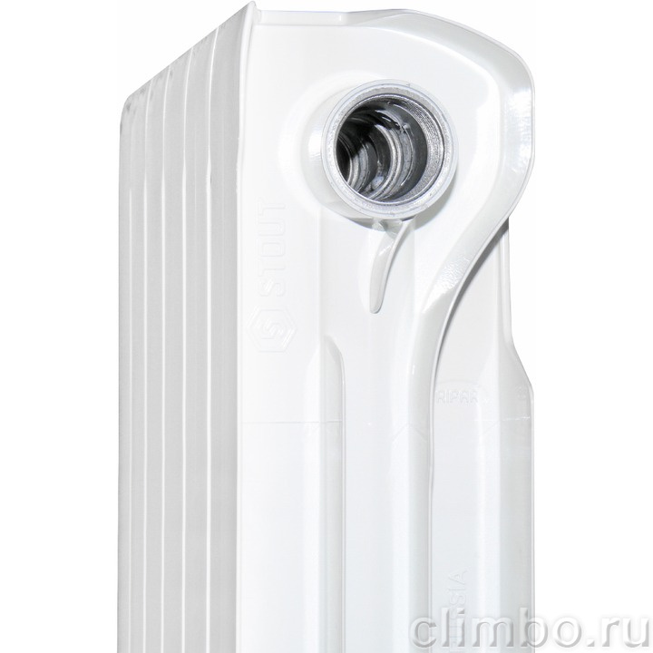 STOUT VEGA 500 12 секций радиатор алюминиевый боковое подключение — фото товара