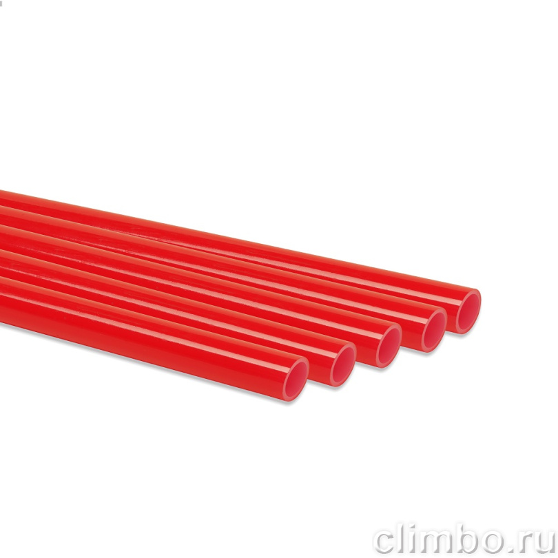 Труба ROMMER PEX из сшитого полиэтилена с кислородным слоем, красная, 20х2,0 (бухта 500 метров) — фото, детали конструкции
