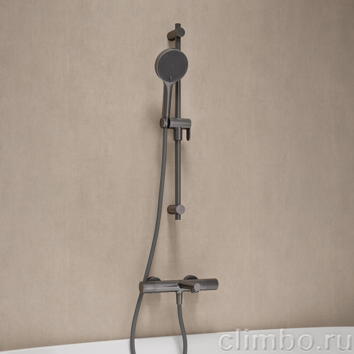 Шланг для душа, графитовый матовый, силиконовый, 1,5м, Оптима Хоум (Optima Home), IDDIS, OPH15GLi19 — фото, детали конструкции