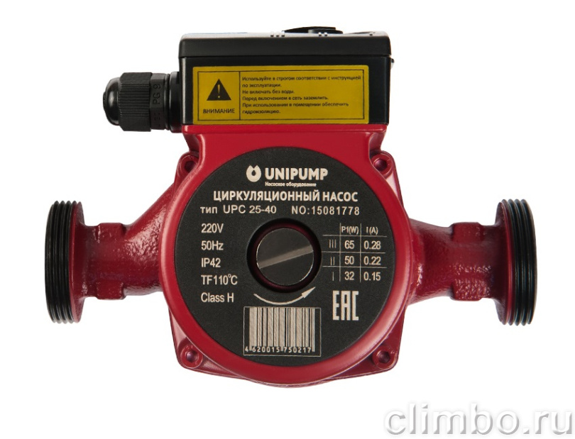 Циркуляционный насос для отопления UNIPUMP  UPС 25-60 130 — фото товара