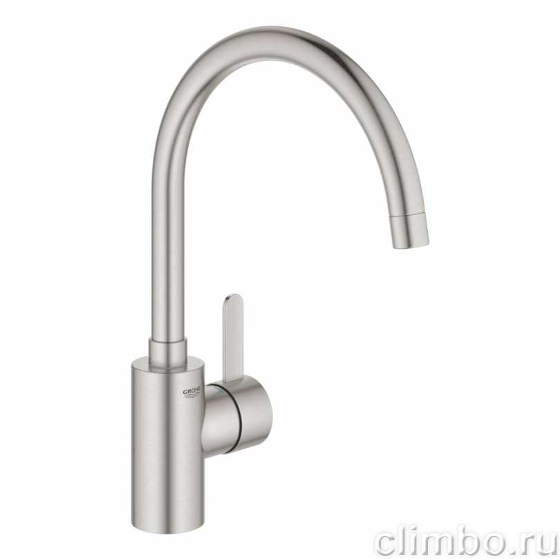 Смеситель для кухни GROHE Eurosmart Cosmopolitan, высокий излив, суперсталь (32843DC2) — фото товара