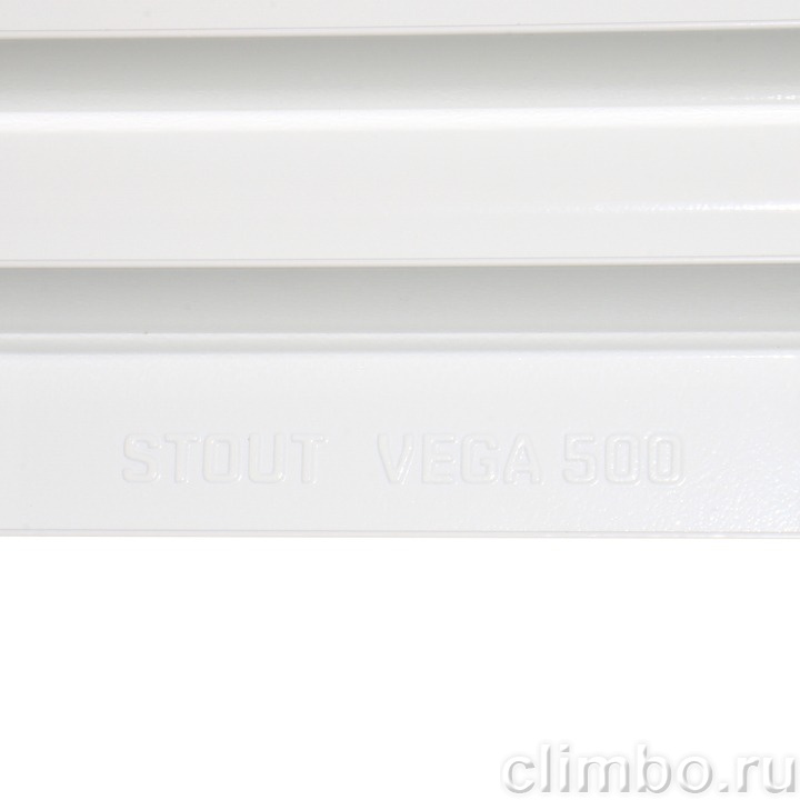 STOUT VEGA 500 4 секций радиатор алюминиевый боковое подключение — фото товара